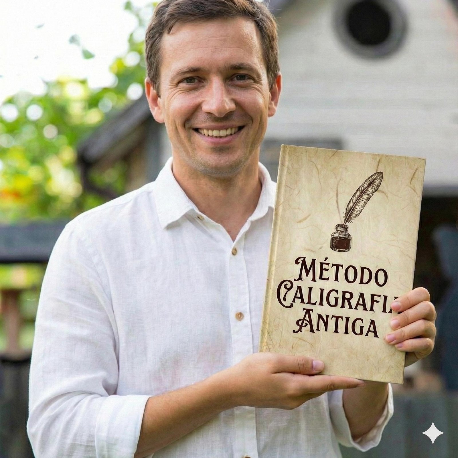 Criança praticando Caligrafia Inglesa